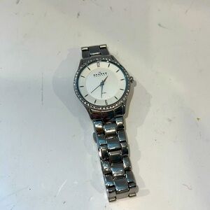 Skagen 347SSX Womens Stainless Steel Analog Dial Quartz Low Profile Wrist Watch